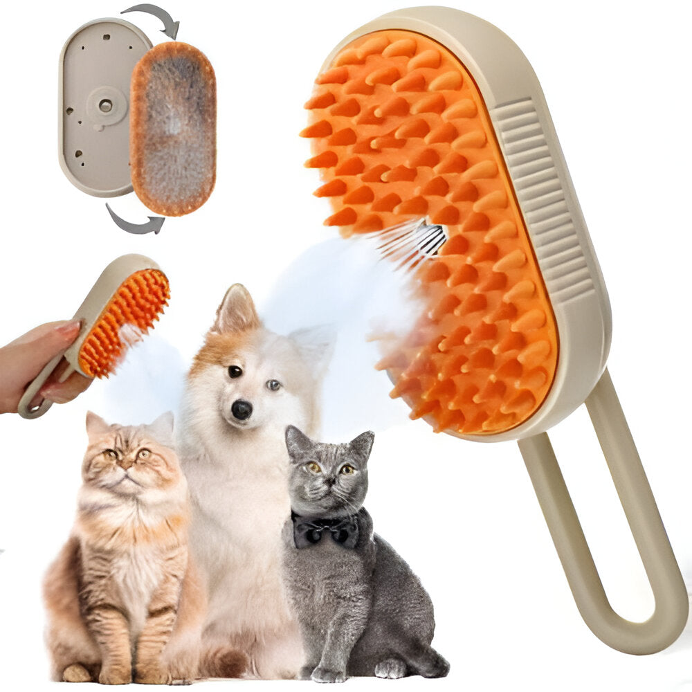 CEPILLO VAPOR CON MANGO PARA MASCOTAS